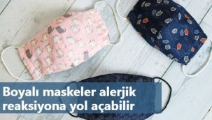 Boyalı maskeler alerjik reaksiyona yol açabilir