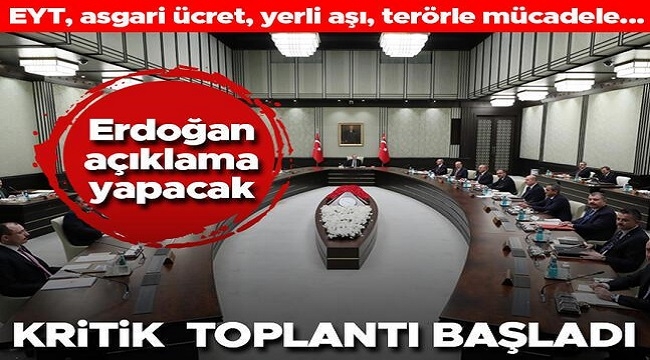 Cumhurbaşkanı Erdoğan kabine Toplantısı: EYT, Asgari Ücret...